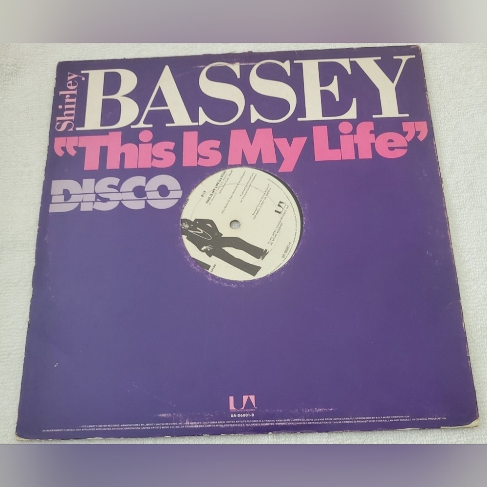 BOGO Shirley Bassey This Is My Life Disco Vinyl Record LP
